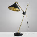 Black Iron Table Lamps Shade Angle Adjustable Bronze Table Lamp Supplier